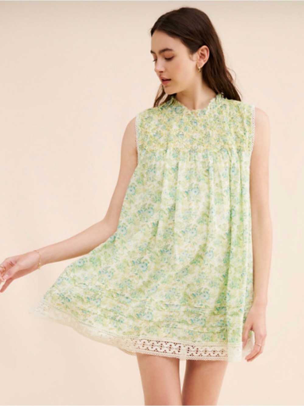 Free People Shea Printed Mini Dress